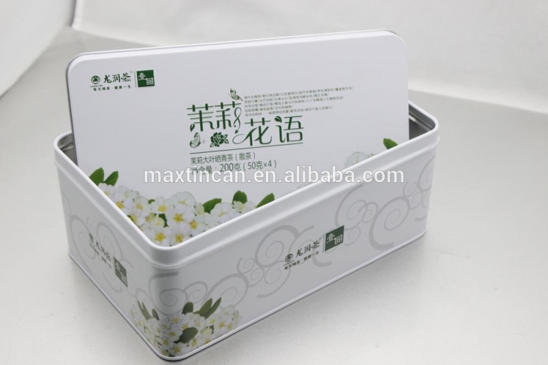 花茶jamsmine長方形のブリキの箱-梱包箱問屋・仕入れ・卸・卸売り