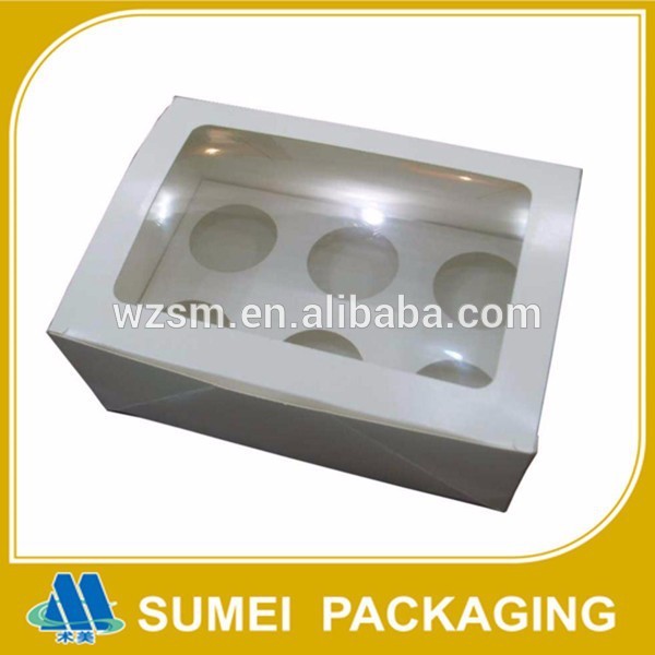 ミニ段ボールの中国製造カスタム6パックのカップケーキボックス-梱包箱問屋・仕入れ・卸・卸売り