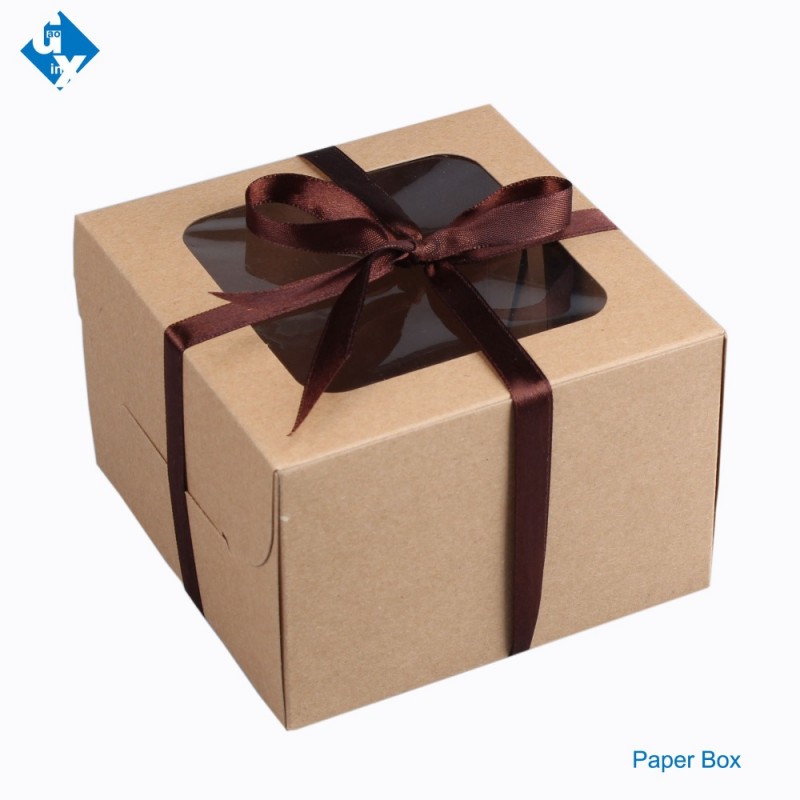 紙packaingケーキボックス白またはクラフト紙ケーキボックステンプレート-梱包箱問屋・仕入れ・卸・卸売り