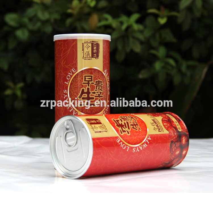 気密紙管食品干しパッキングキャニスター付きジップトップ缶-梱包箱問屋・仕入れ・卸・卸売り