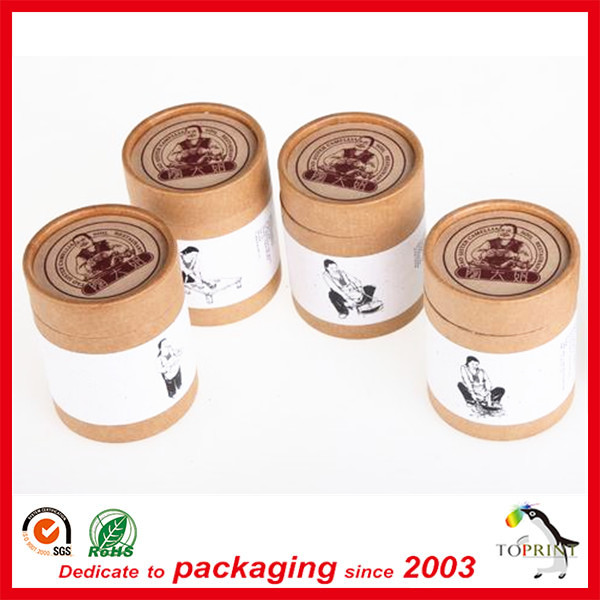 サークル- 形の紙包装ボックスクラフトの紙円形の茶箱ブリキ缶コーヒー-梱包箱問屋・仕入れ・卸・卸売り