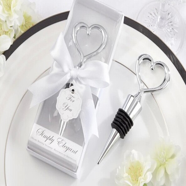 人気のハート型のホットワインを売るのための結婚式の好意のギフトのボトルストッパー-ふた、キャップ類問屋・仕入れ・卸・卸売り