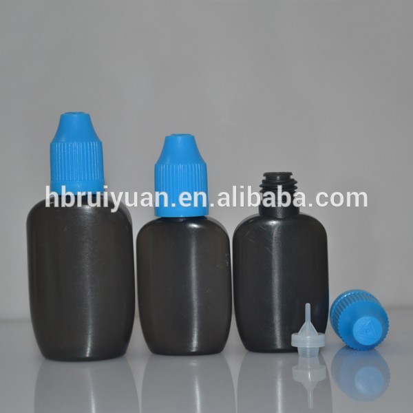 フラットブラック10ml15ミリリットルプラスチックボトルを持つ中国で子どもにとって安全なキャップ-ボトル問屋・仕入れ・卸・卸売り