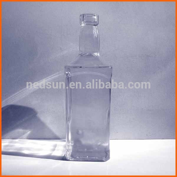 高品質のカスタマイズされたclear正方形のガラスの酒瓶-ボトル問屋・仕入れ・卸・卸売り