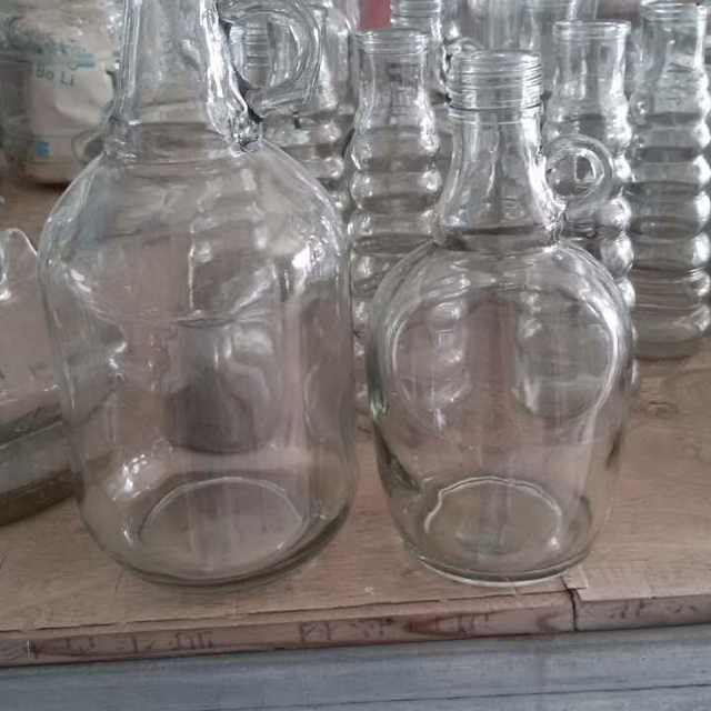 琥珀色のガラスオンス3264オンスグロウラージャグ/大きなワインのボトル-ボトル問屋・仕入れ・卸・卸売り