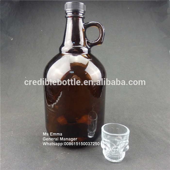 1 ガロン アンバー growler で黒い プラスチックキャップ-問屋・仕入れ・卸・卸売り