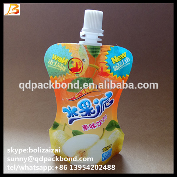 高品質積層プラスチックバッグドリンク/ソフトドリンクビニール袋でスパウトbpaフリー-ボトル問屋・仕入れ・卸・卸売り