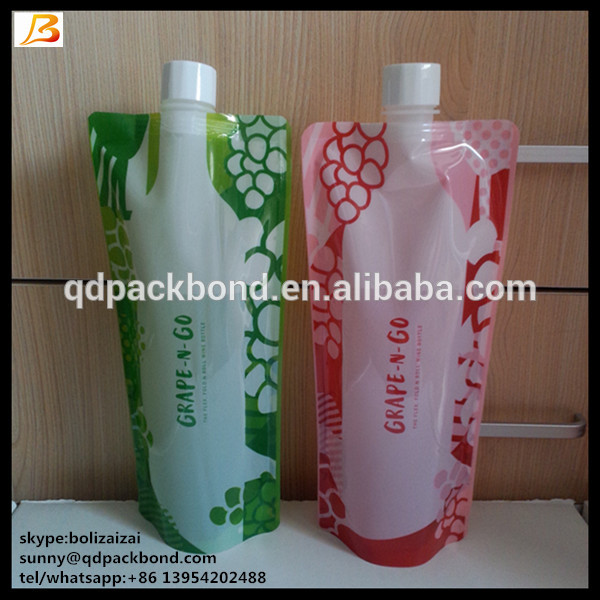 最新デザインbpa送料折りたたみ再利用可能なプラスチック飲料水袋、ポータブル折りたたみウォーターボトル-ボトル問屋・仕入れ・卸・卸売り