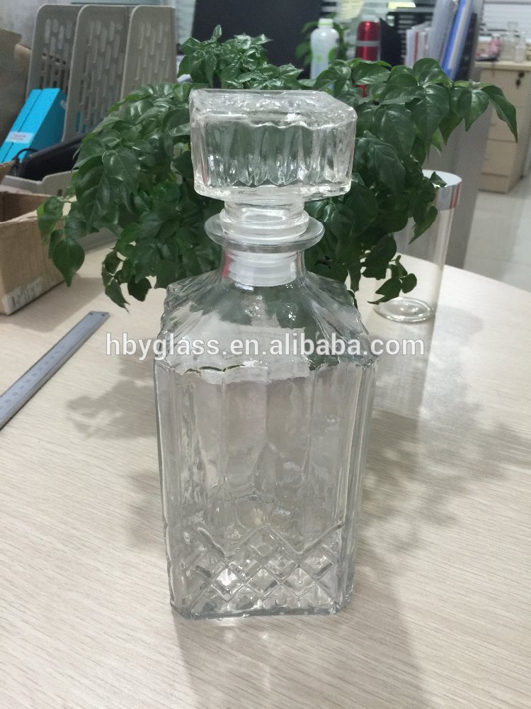 千ミリリットル/1l/33ozクリアレッドワインボトル彫刻卸売中国工場-ボトル問屋・仕入れ・卸・卸売り