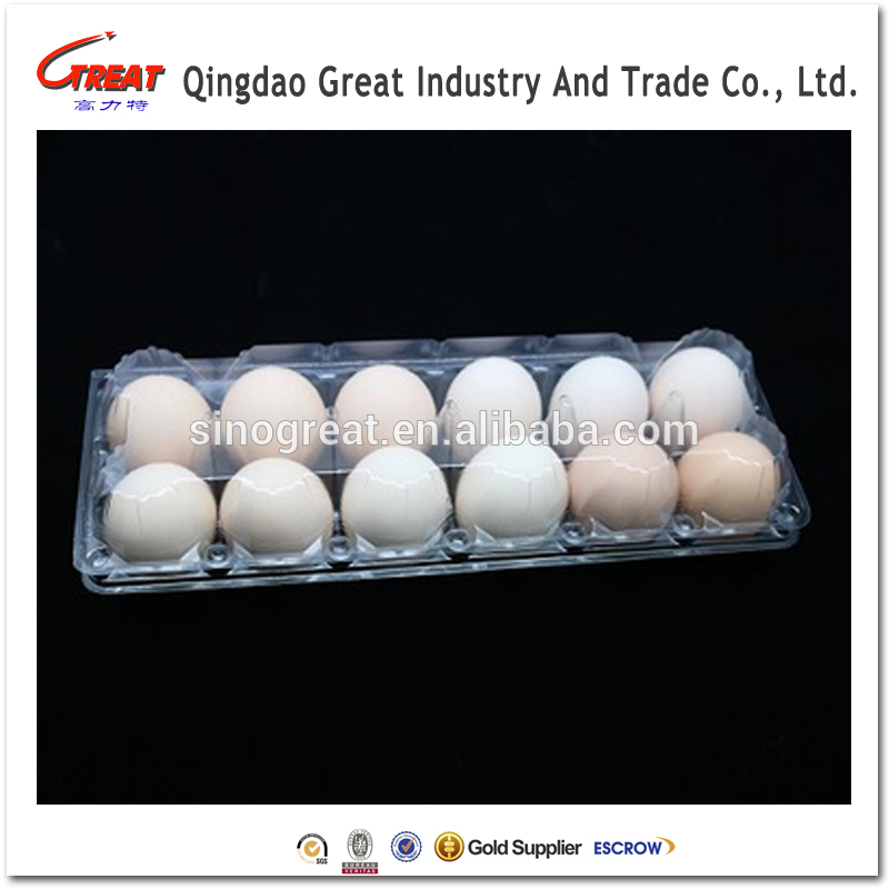 最高品質使い捨てプラスチック卵トレイプラスチックウズラ卵コンテナ12細胞穴-包装用トレー問屋・仕入れ・卸・卸売り
