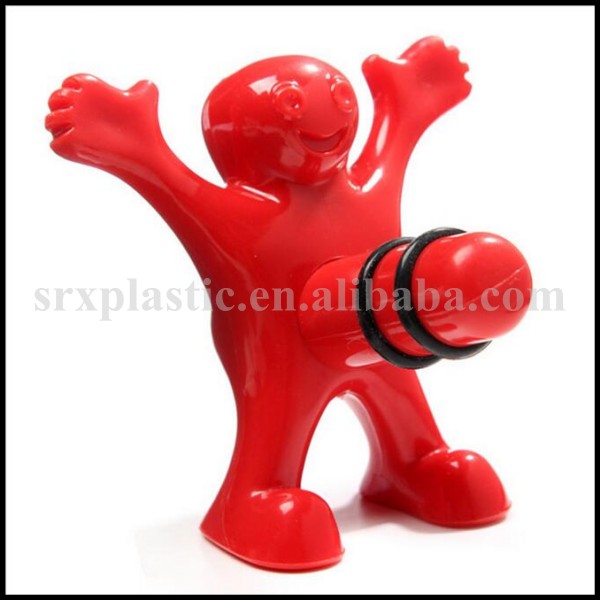 面白いプラスチック安いワインボトルストッパーメーカー/大人のための赤ワインの瓶の栓卸売/卸売プラスチックワインストッパー-プラスチックキャップ問屋・仕入れ・卸・卸売り