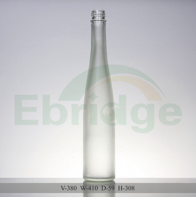 380ミリリットル透明な丸いガラスのアイスワインのボトル-ボトル問屋・仕入れ・卸・卸売り
