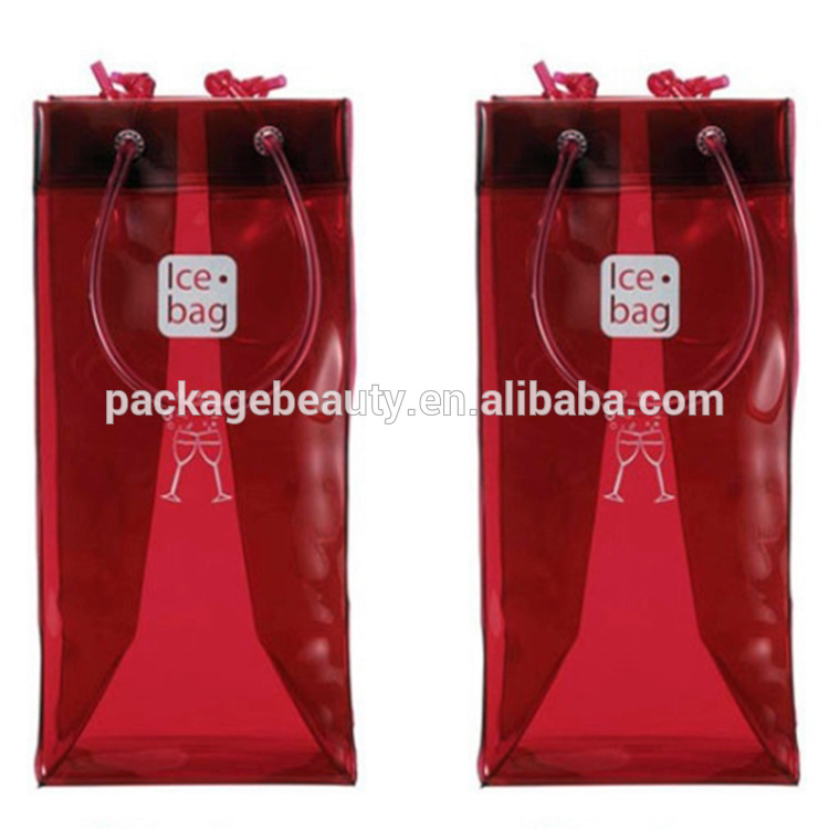 非毒性耐久性リサイクル彩色pvcプラスチックアイスバッグ用ワイン包装-包装袋問屋・仕入れ・卸・卸売り