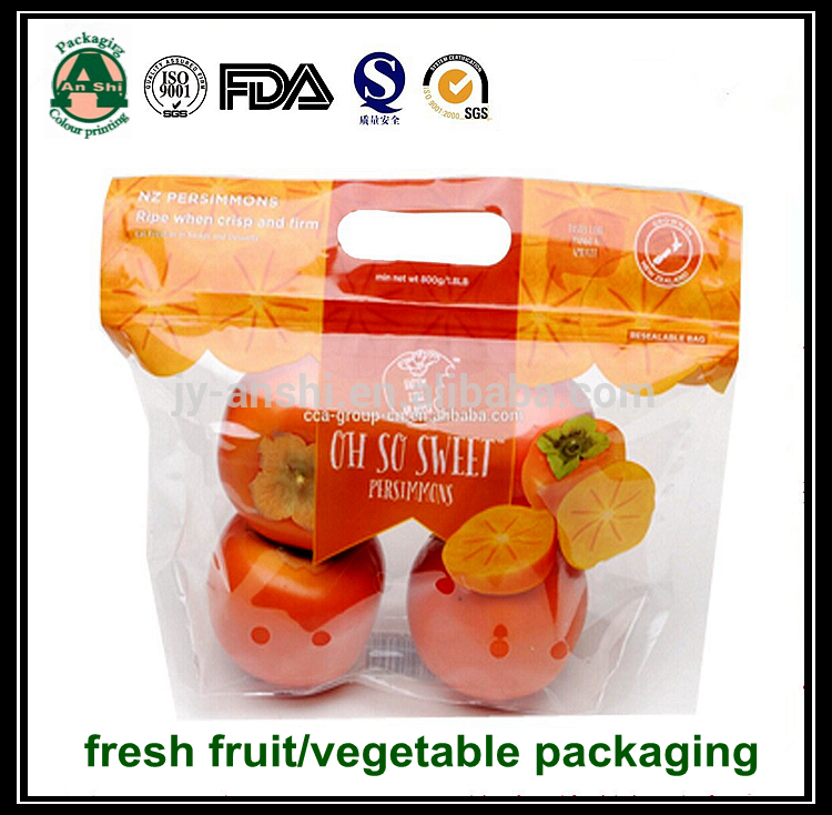 新鮮な野菜/フルーツのプラスチック製の包装袋/プリントスタンドアップジッパーバッグ女の子のための-包装袋問屋・仕入れ・卸・卸売り