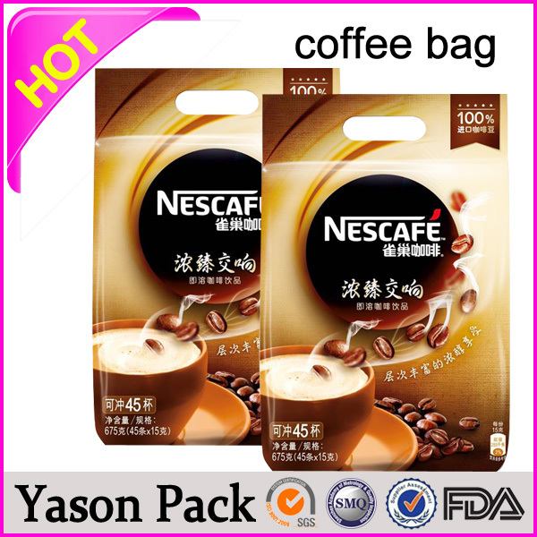 yasonスズネクタイコーヒーバッグスタンドアップアルミ箔のコーヒーバッグを持つ透明プラスチック包装バックマットの印刷、 密封されたコーヒー-包装袋問屋・仕入れ・卸・卸売り