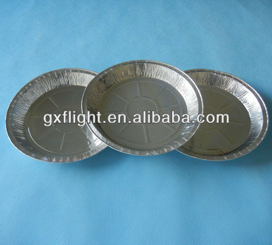 超- 薄い円形アルミのパイ皿銀使い捨てピザベーキングトレイ-アルミ容器問屋・仕入れ・卸・卸売り