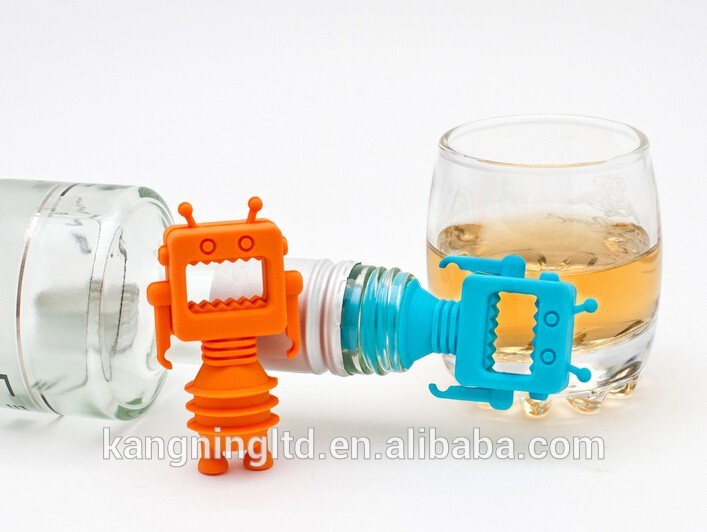ワインストッパーrobet状のシリコン/siliconeワインセーバー/再利用可能なシリコンボトルのキャップ・シリコンワインのコルク-ふた、キャップ類問屋・仕入れ・卸・卸売り