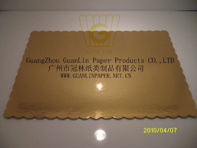 黄金のc004長方形の紙のケーキボード-包装用トレー問屋・仕入れ・卸・卸売り
