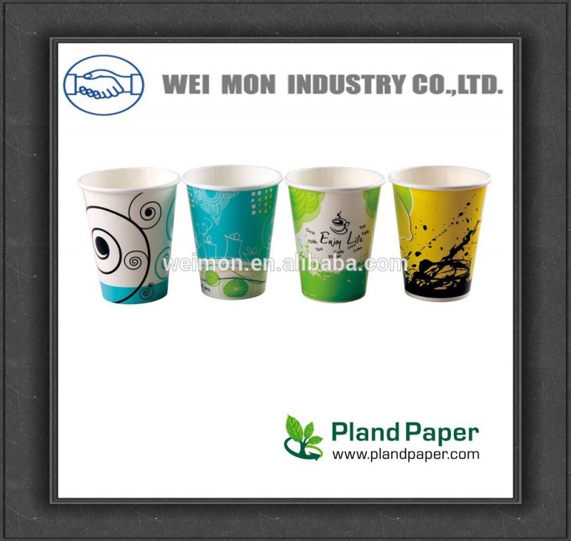 Pla8オンスエコ- フレンドリーなトウモロコシのプラスチック使い捨ての紙のコーヒーカップ-パッケージカップ、ボーリング問屋・仕入れ・卸・卸売り