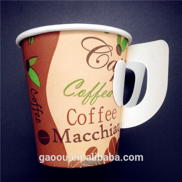 素材のコーヒーは離れて取る紙ハンドル付きの紙コップ-パッケージカップ、ボーリング問屋・仕入れ・卸・卸売り