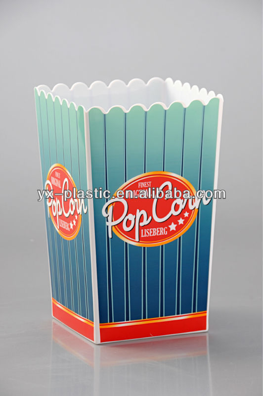 プラスチックポップコーンバケツプリントカスタムロゴ-パッケージカップ、ボーリング問屋・仕入れ・卸・卸売り
