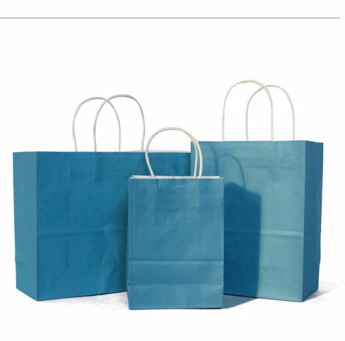 茶色のクラフト紙のショッピングの包装袋取っ手付き-包装袋問屋・仕入れ・卸・卸売り