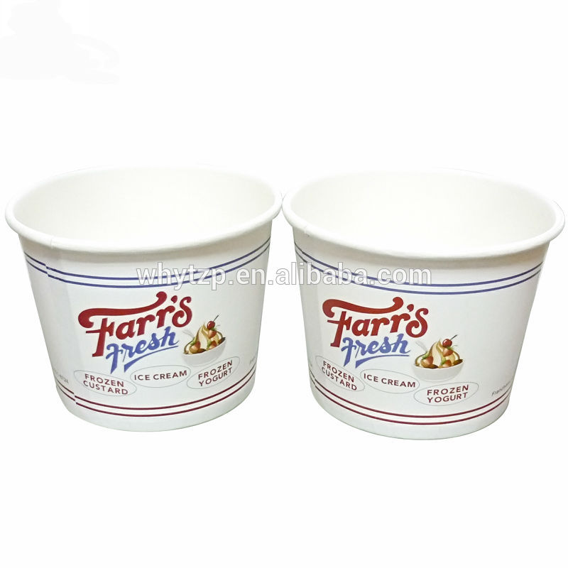 フレキソ印刷16オンスカスタマイズデザインのアイスクリームの紙コップ-パッケージカップ、ボーリング問屋・仕入れ・卸・卸売り