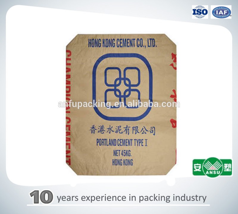 中国工場カラー印刷50キログラムクラフト紙のセメント袋-包装袋問屋・仕入れ・卸・卸売り