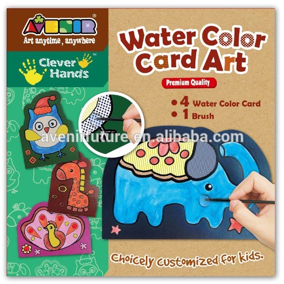 安い魔法の芸術品を変える水の色の紙のカード-包装袋問屋・仕入れ・卸・卸売り