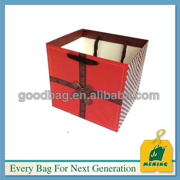 中国のサプライヤー卸売価格正方形の底紙袋白のギフト-包装袋問屋・仕入れ・卸・卸売り