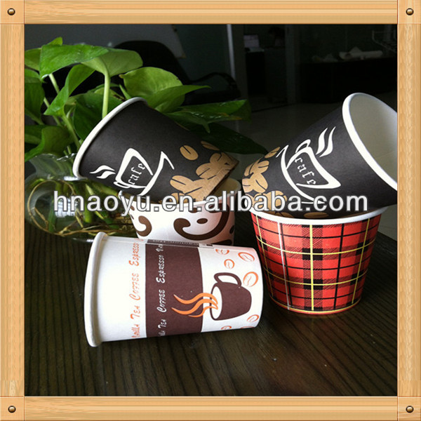 印刷されたコーヒーの紙コップ6.5オンス紙コップ-パッケージカップ、ボーリング問屋・仕入れ・卸・卸売り