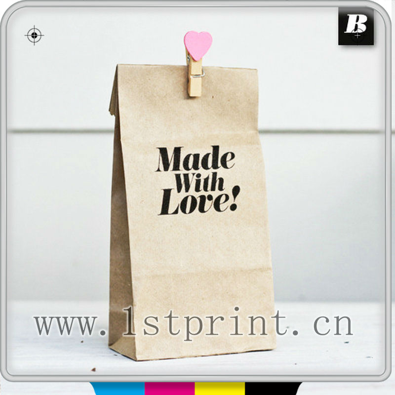 新しい2014年独自のロゴ付き紙袋-包装袋問屋・仕入れ・卸・卸売り