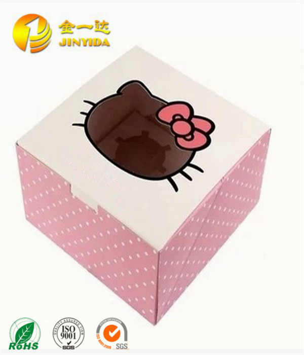 2016新たに設計パーソナライズ甘いピンク手作りケーキボックス-梱包箱問屋・仕入れ・卸・卸売り