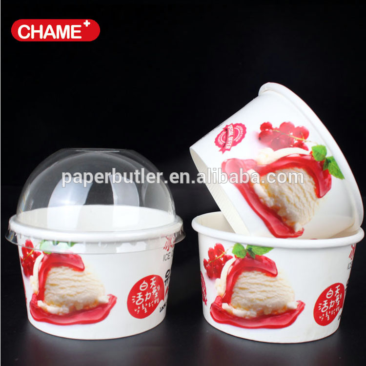 氷紙コップ使い捨て/蓋付き紙のアイスクリームカップ-パッケージカップ、ボーリング問屋・仕入れ・卸・卸売り