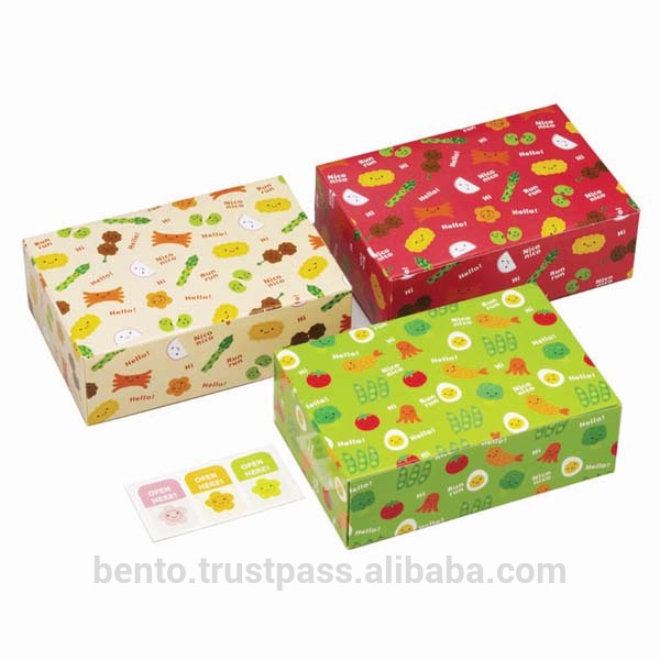 昼食の紙ボックス「 日本のお弁当」/日本の食品包装設計、 使い捨てサンドイッチコンテナ-梱包箱問屋・仕入れ・卸・卸売り