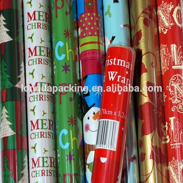Wholesle 70センチ× 3メートルプリントクリスマスギフト包装紙ロール-専門用紙問屋・仕入れ・卸・卸売り