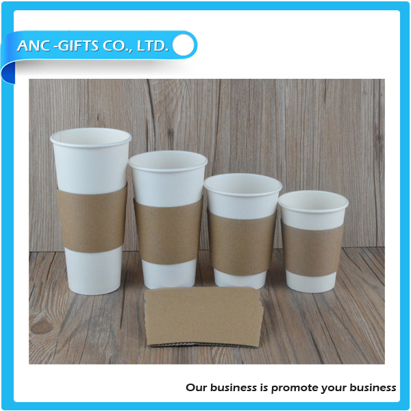 飲料熱い販売茶カップコーヒーカップ使い捨て紙高品質ホットとクーラー耐性カップスリーブ-専門用紙問屋・仕入れ・卸・卸売り