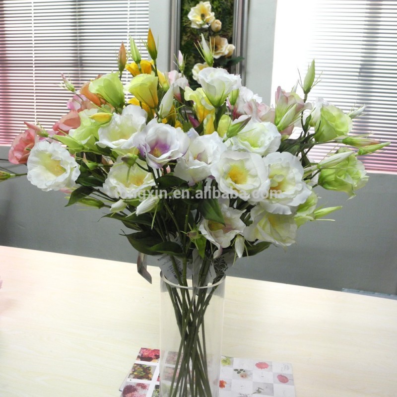 熱い販売2015lisianthus造花卸メーカー中国で-装飾用花&花網問屋・仕入れ・卸・卸売り
