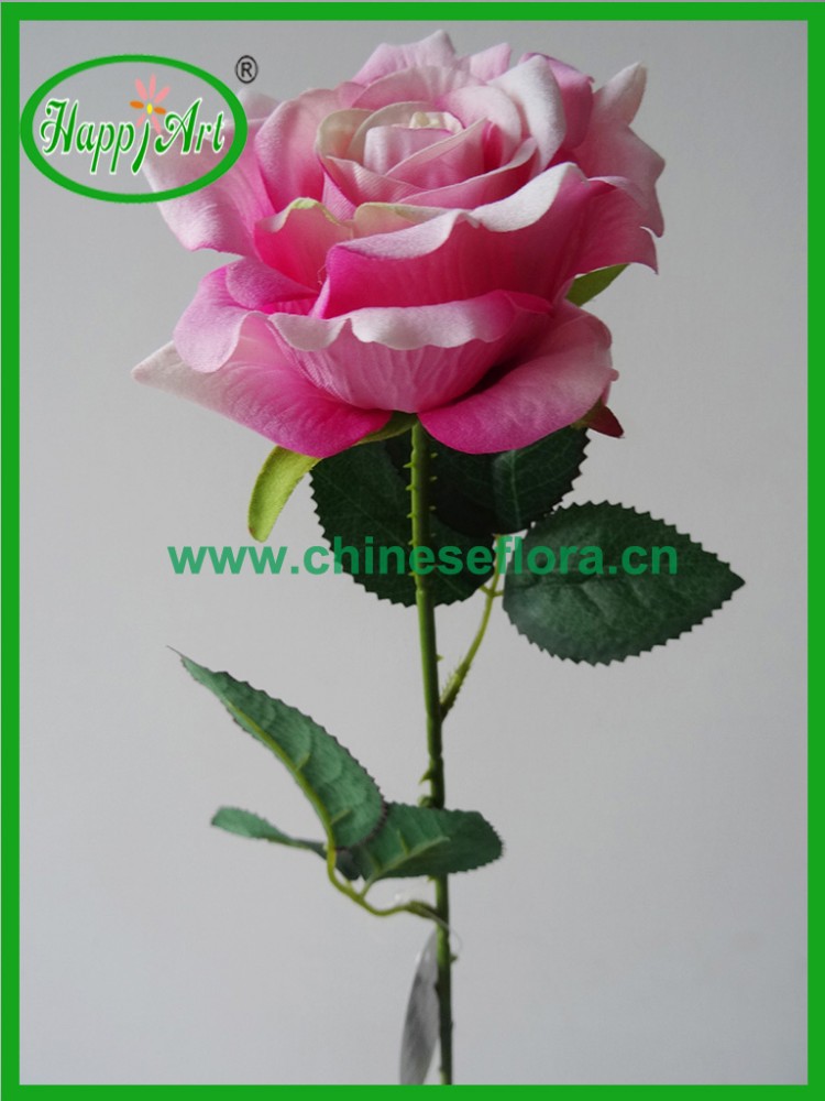 人工バラの花の生産フラワーシングル-装飾用花&花網問屋・仕入れ・卸・卸売り