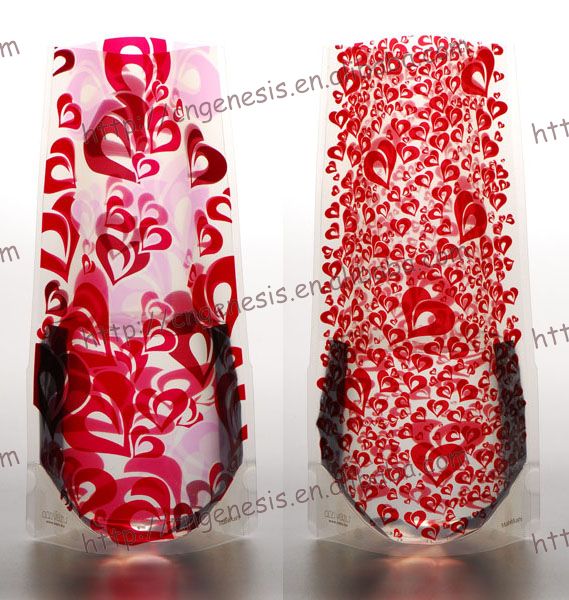 ストレートボディ折り畳み式のプラスチック製の花瓶- pvc/ペット-装飾用花&花網問屋・仕入れ・卸・卸売り