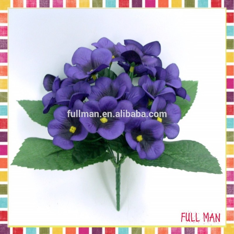 最新h22cm紫絹人工スミレの花-装飾用花&花網問屋・仕入れ・卸・卸売り