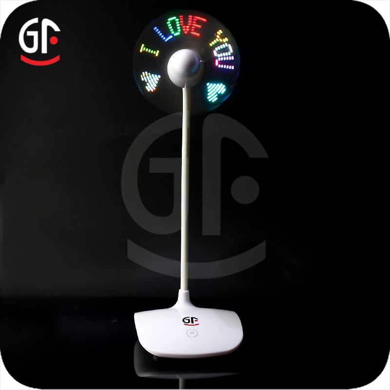 プロモーション卸売ホット充電式メッセージミニテーブルledファン-芸術コレクター商品問屋・仕入れ・卸・卸売り