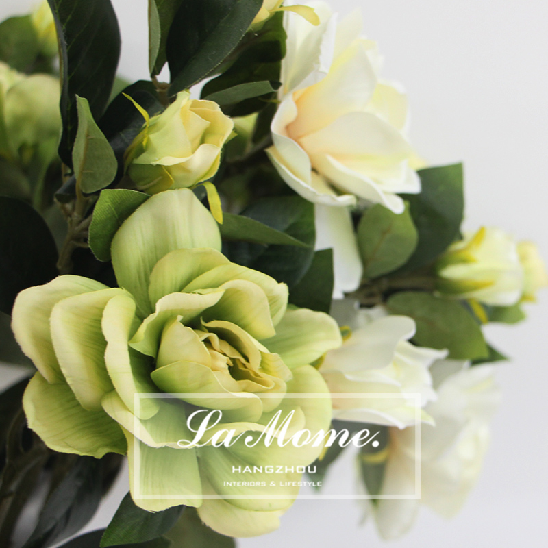 クチナシの花人工的な緑色の高品質-装飾用花&花網問屋・仕入れ・卸・卸売り