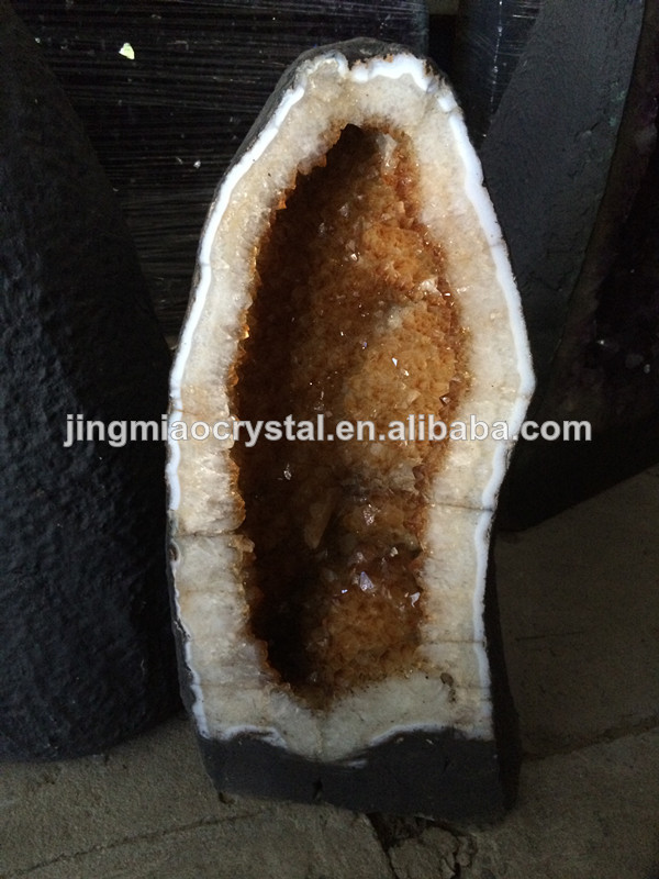 卸売結晶geodes2014年目玉用洞窟シトリンジオード-芸術コレクター商品問屋・仕入れ・卸・卸売り