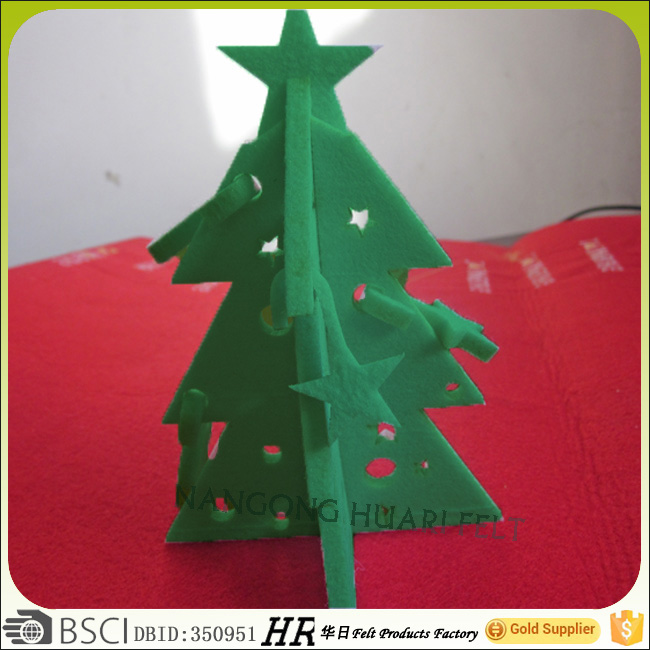 緑のフェルト　ビッグツリーの木クリスマスの飾りを感じた-クリスマスデコレーション用品問屋・仕入れ・卸・卸売り