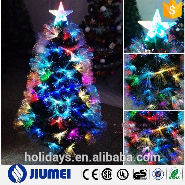 ラグジュアリークリスマス6フィート輝く色を変えること- 光ファイバledクリスマスツリー-クリスマスデコレーション用品問屋・仕入れ・卸・卸売り