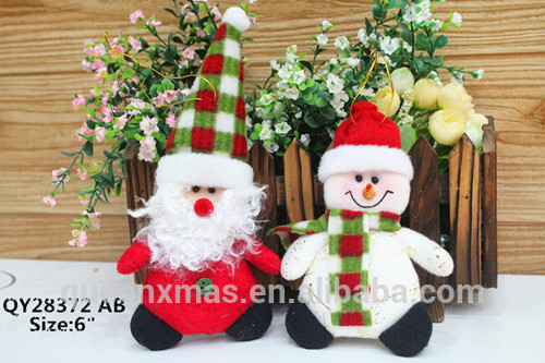 ぬいぐるみサンタ雪だるまクリスマスぶら下げ飾り-クリスマスデコレーション用品問屋・仕入れ・卸・卸売り