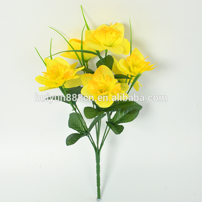 安い人工スイセンの花のマシン自宅のテーブルの装飾-装飾用花&花網問屋・仕入れ・卸・卸売り
