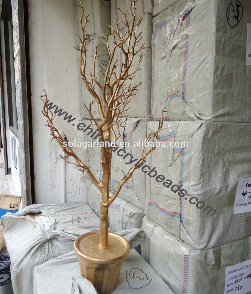 結婚式の水晶金90cmプラスチックテーブルのセンターピースの装飾のための木の枝-クリスマスデコレーション用品問屋・仕入れ・卸・卸売り
