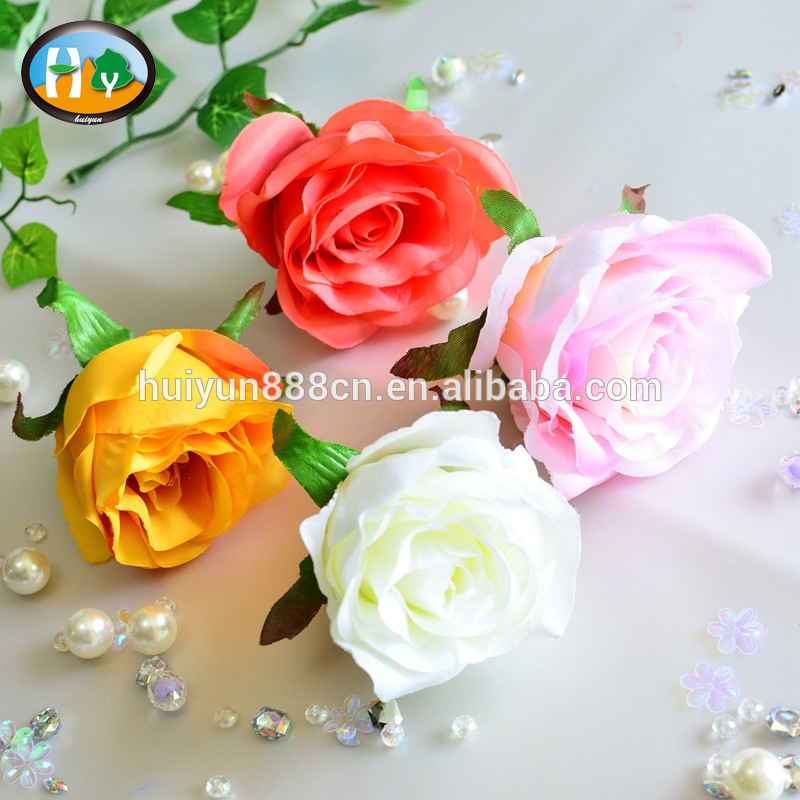 ファッションヘアアクセサリー人工絹の花のヘッドをバラ-装飾用花&花網問屋・仕入れ・卸・卸売り
